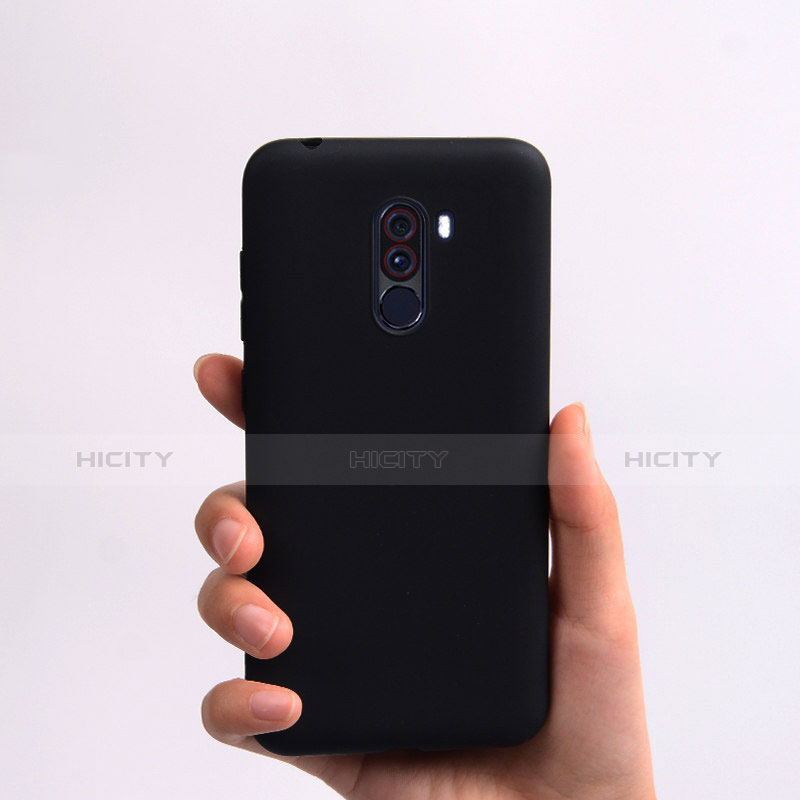 Silikon Hülle Handyhülle Ultra Dünn Schutzhülle für Xiaomi Pocophone F1 Schwarz