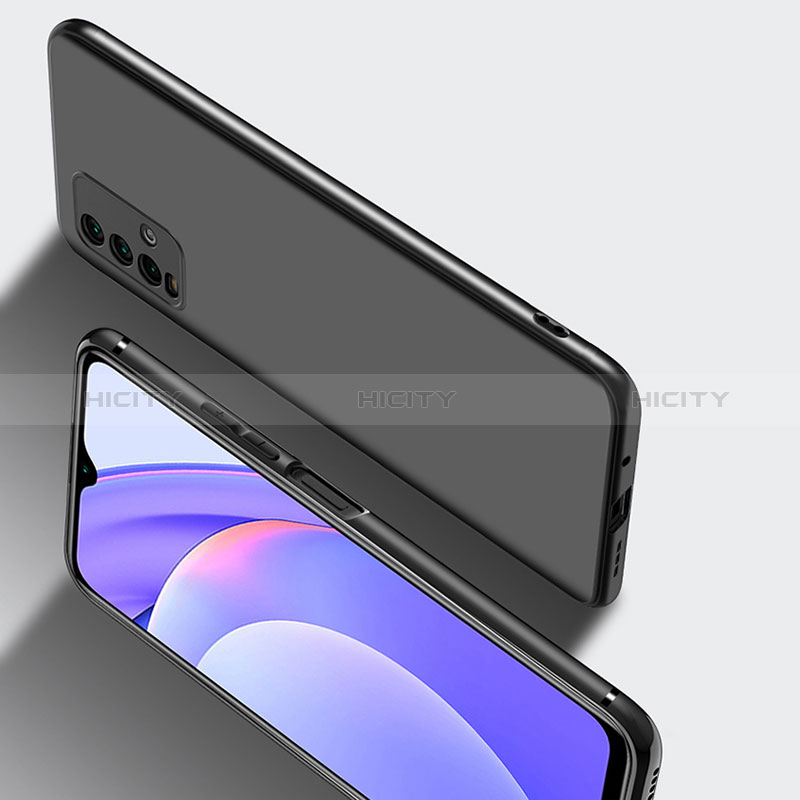 Silikon Hülle Handyhülle Ultra Dünn Schutzhülle für Xiaomi Redmi 9 Power Schwarz groß