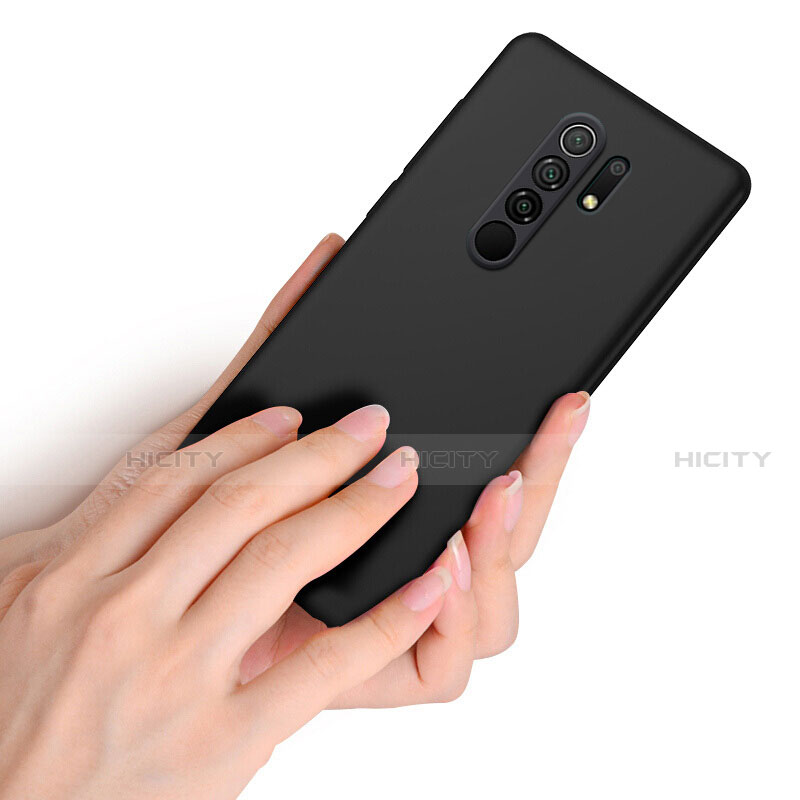 Silikon Hülle Handyhülle Ultra Dünn Schutzhülle für Xiaomi Redmi 9 Prime India Schwarz