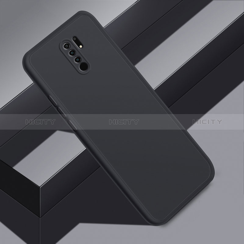 Silikon Hülle Handyhülle Ultra Dünn Schutzhülle für Xiaomi Redmi 9 Schwarz