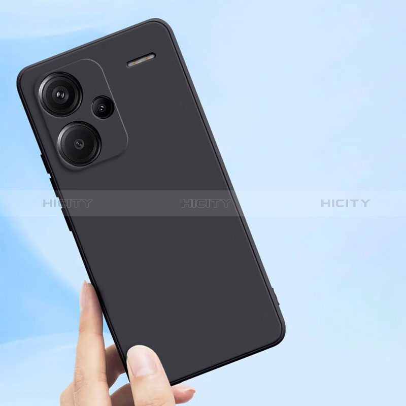 Silikon Hülle Handyhülle Ultra Dünn Schutzhülle für Xiaomi Redmi Note 13 Pro+ Plus 5G Schwarz Plus