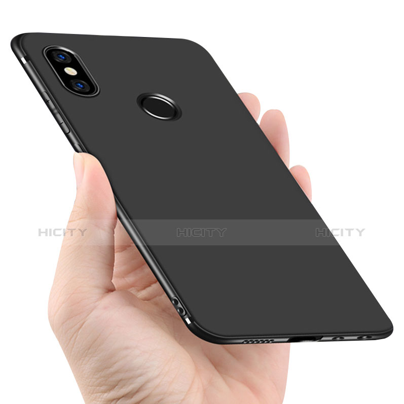 Silikon Hülle Handyhülle Ultra Dünn Schutzhülle für Xiaomi Redmi Note 5 AI Dual Camera Schwarz