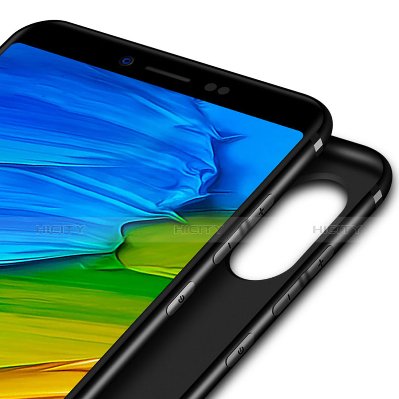 Silikon Hülle Handyhülle Ultra Dünn Schutzhülle für Xiaomi Redmi Note 5 AI Dual Camera Schwarz