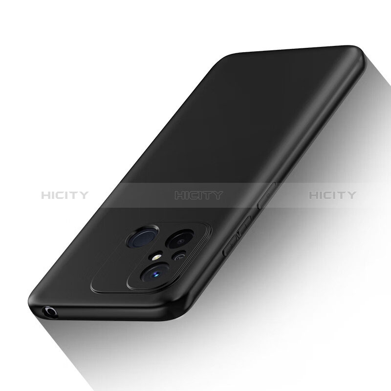 Silikon Hülle Handyhülle Ultra Dünn Schutzhülle H01 für Xiaomi Poco C55 Schwarz groß