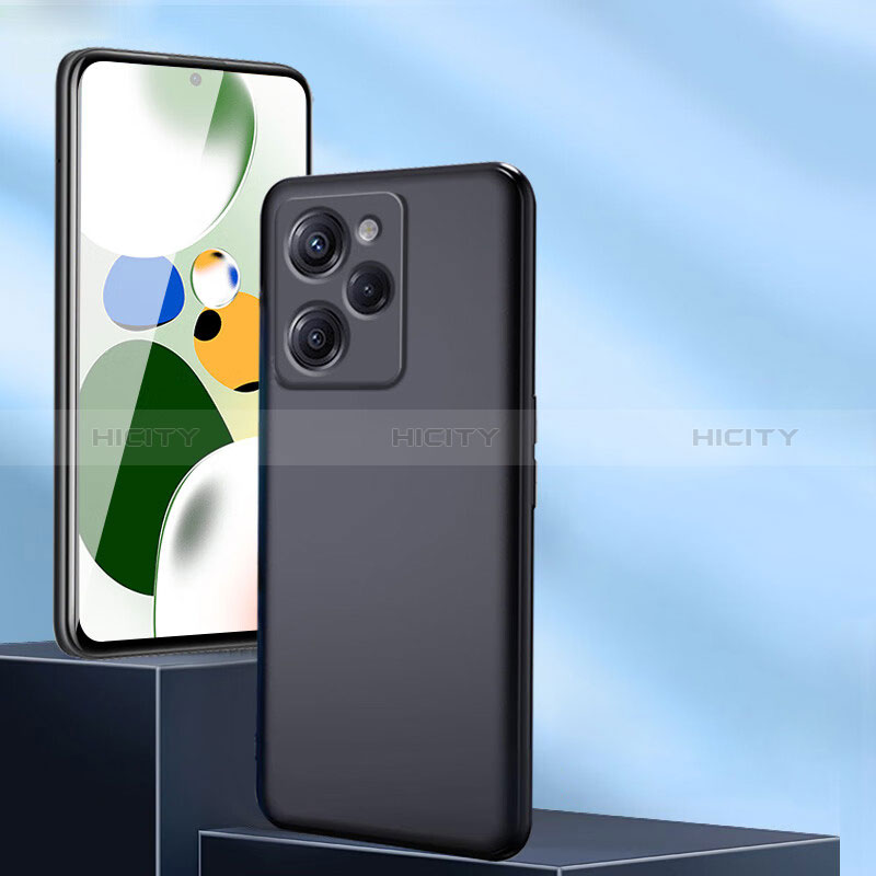 Silikon Hülle Handyhülle Ultra Dünn Schutzhülle H01 für Xiaomi Poco X5 Pro 5G Schwarz