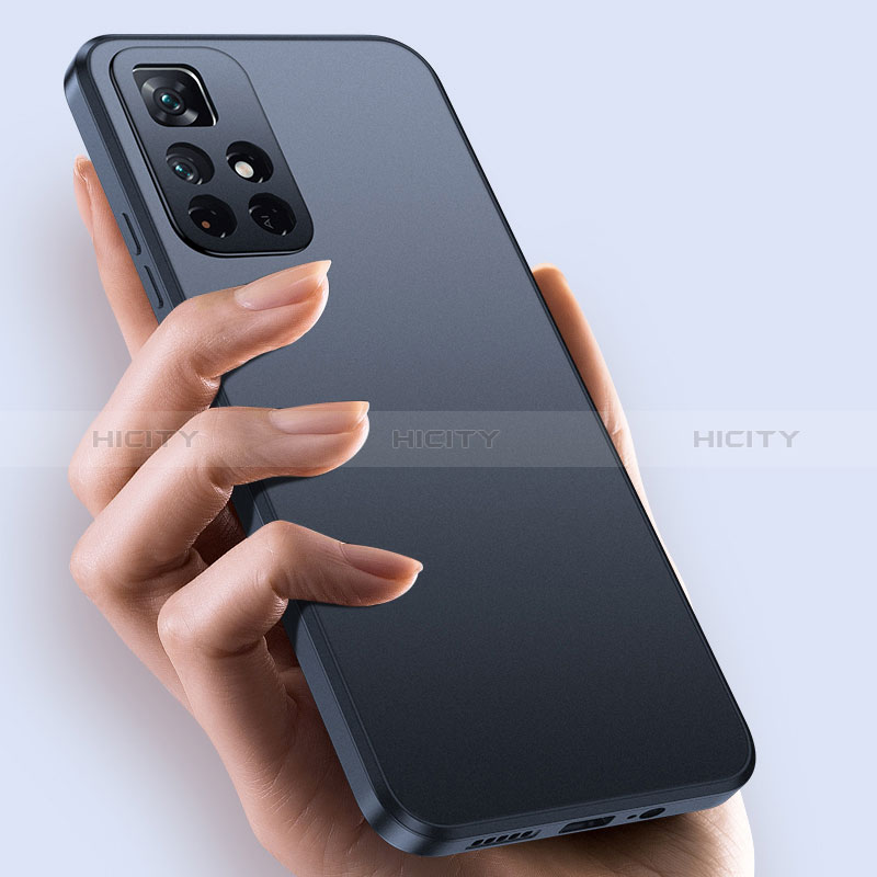 Silikon Hülle Handyhülle Ultra Dünn Schutzhülle H01 für Xiaomi Redmi Note 11S 5G Schwarz