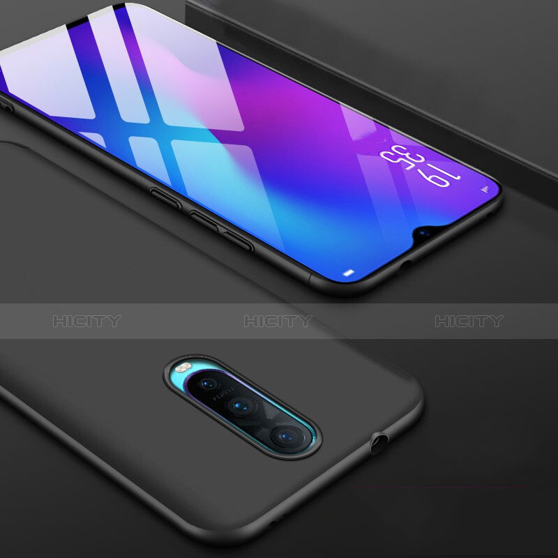 Silikon Hülle Handyhülle Ultra Dünn Schutzhülle P01 für Oppo RX17 Pro Schwarz