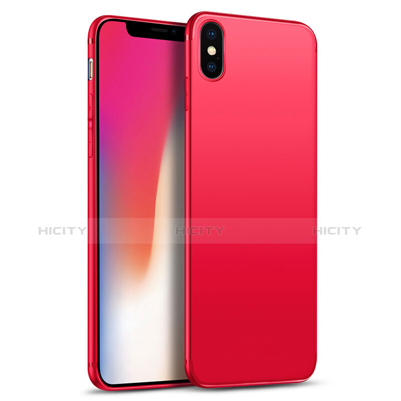 Silikon Hülle Handyhülle Ultra Dünn Schutzhülle S02 für Apple iPhone X Rot