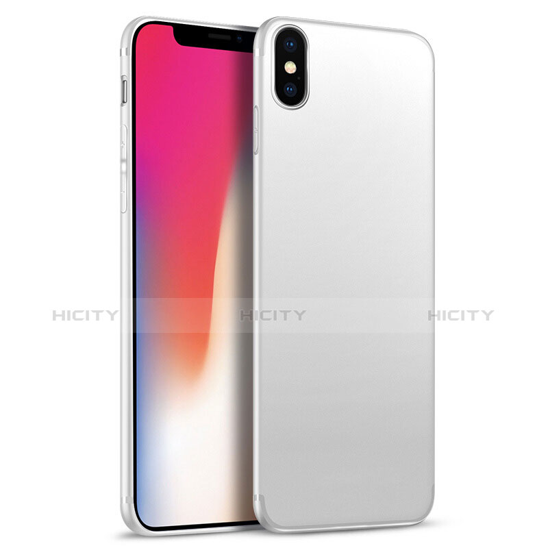 Silikon Hülle Handyhülle Ultra Dünn Schutzhülle S02 für Apple iPhone X Weiß