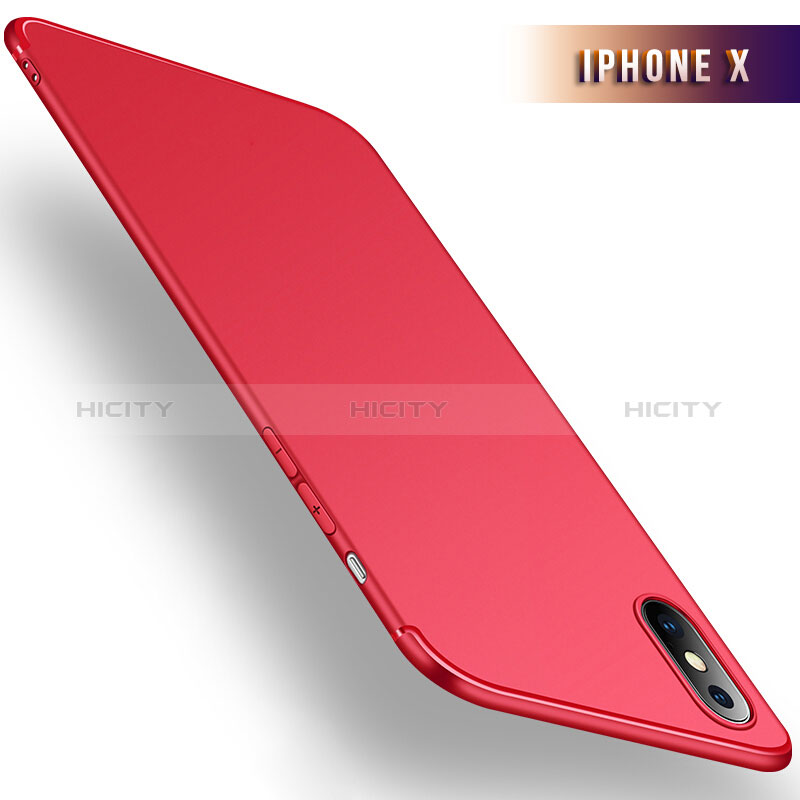 Silikon Hülle Handyhülle Ultra Dünn Schutzhülle S02 für Apple iPhone Xs Max Rot