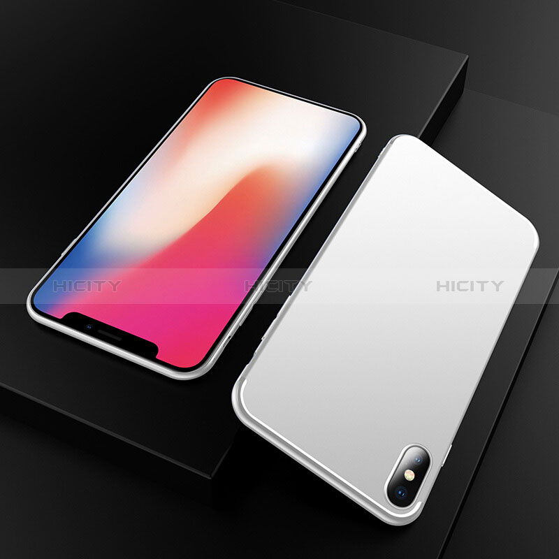 Silikon Hülle Handyhülle Ultra Dünn Schutzhülle S02 für Apple iPhone Xs Max Weiß