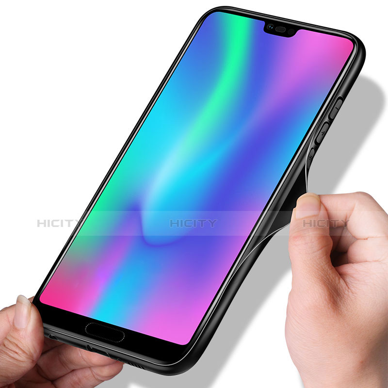 Silikon Hülle Handyhülle Ultra Dünn Schutzhülle S02 für Huawei Honor 10 Schwarz