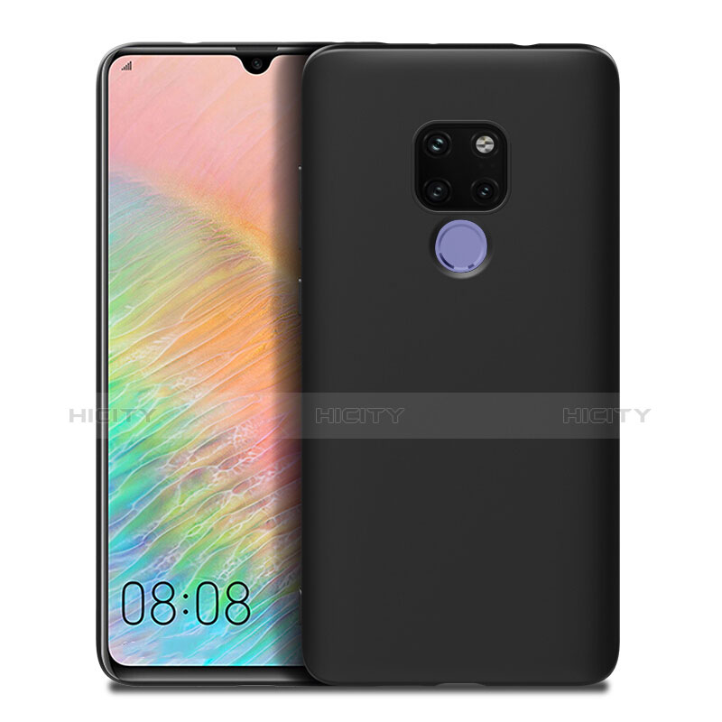 Silikon Hülle Handyhülle Ultra Dünn Schutzhülle S02 für Huawei Mate 20 X Schwarz groß