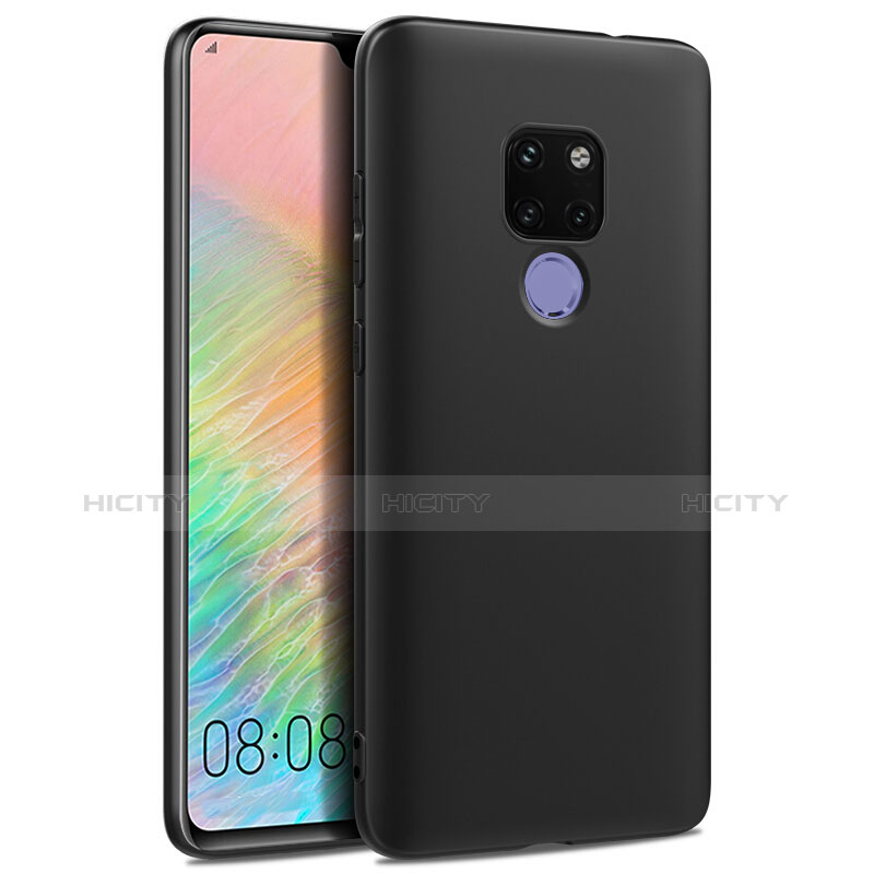 Silikon Hülle Handyhülle Ultra Dünn Schutzhülle S02 für Huawei Mate 20 X Schwarz groß