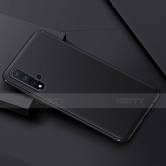 Silikon Hülle Handyhülle Ultra Dünn Schutzhülle S02 für Huawei Nova 5 Schwarz groß