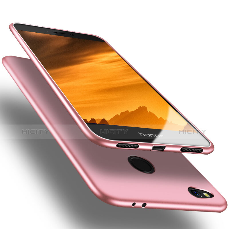 Silikon Hülle Handyhülle Ultra Dünn Schutzhülle S02 für Huawei P8 Lite (2017) Rosa Plus