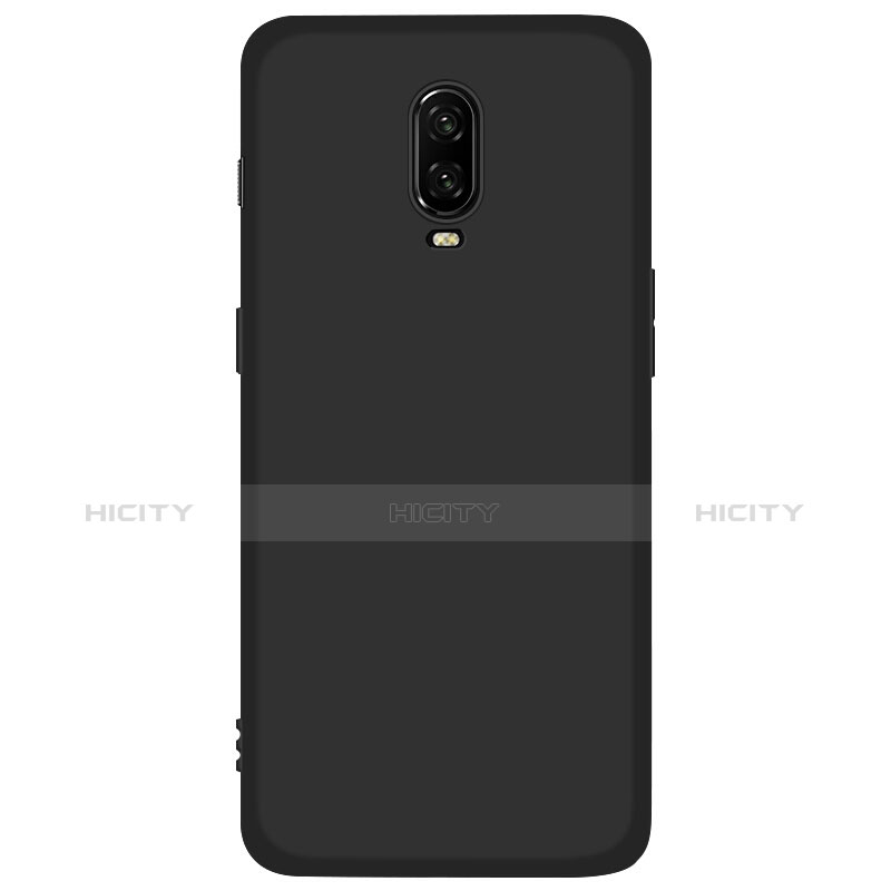 Silikon Hülle Handyhülle Ultra Dünn Schutzhülle S02 für OnePlus 6T Schwarz