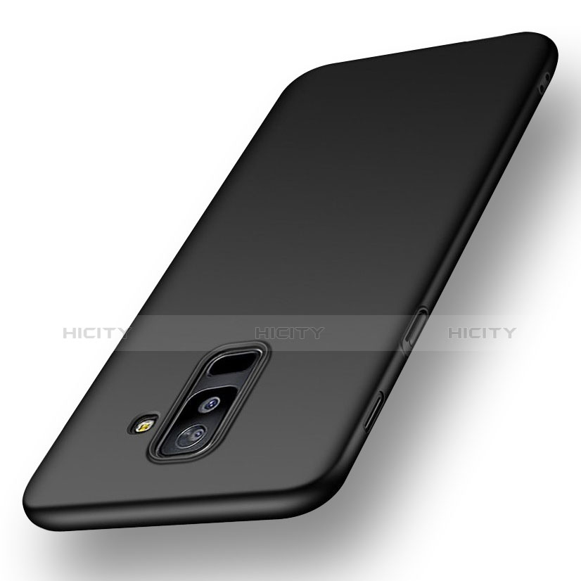 Silikon Hülle Handyhülle Ultra Dünn Schutzhülle S02 für Samsung Galaxy A6 Plus (2018) Schwarz