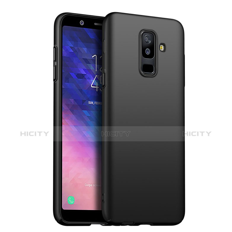 Silikon Hülle Handyhülle Ultra Dünn Schutzhülle S02 für Samsung Galaxy A6 Plus (2018) Schwarz