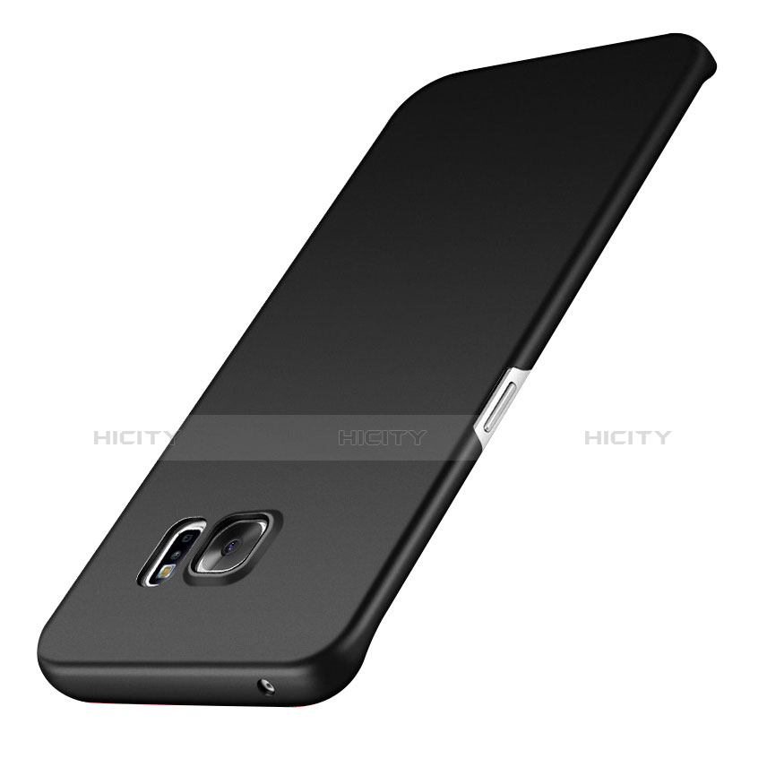 Silikon Hülle Handyhülle Ultra Dünn Schutzhülle S02 für Samsung Galaxy S7 Edge G935F Schwarz