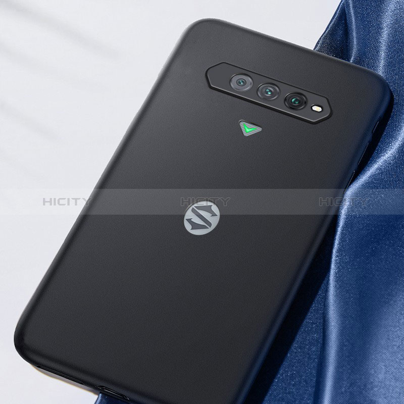 Silikon Hülle Handyhülle Ultra Dünn Schutzhülle S02 für Xiaomi Black Shark 4S Pro 5G Schwarz groß