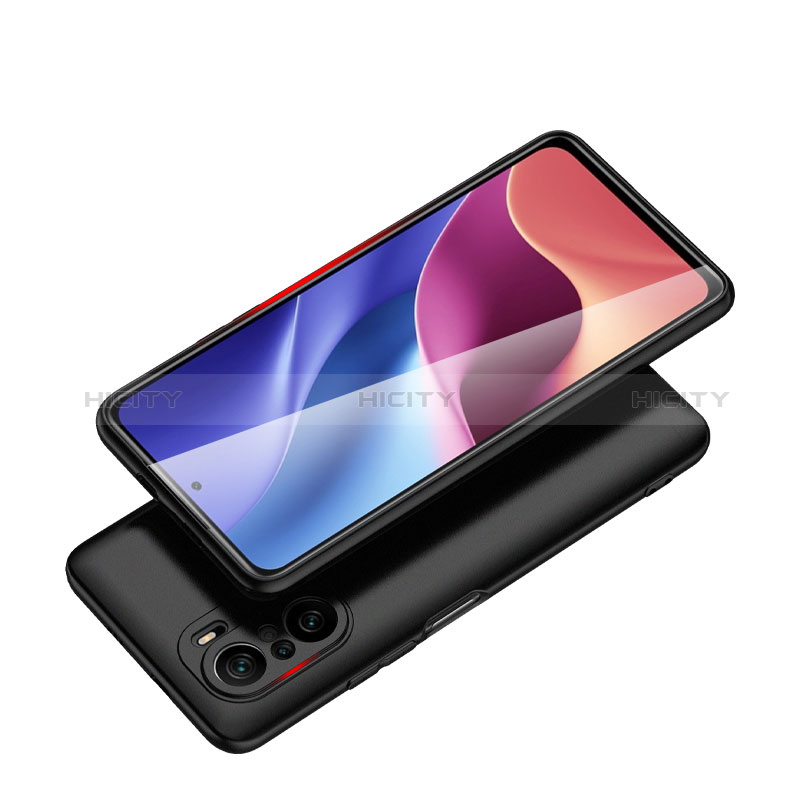 Silikon Hülle Handyhülle Ultra Dünn Schutzhülle S02 für Xiaomi Redmi K40 5G Schwarz groß