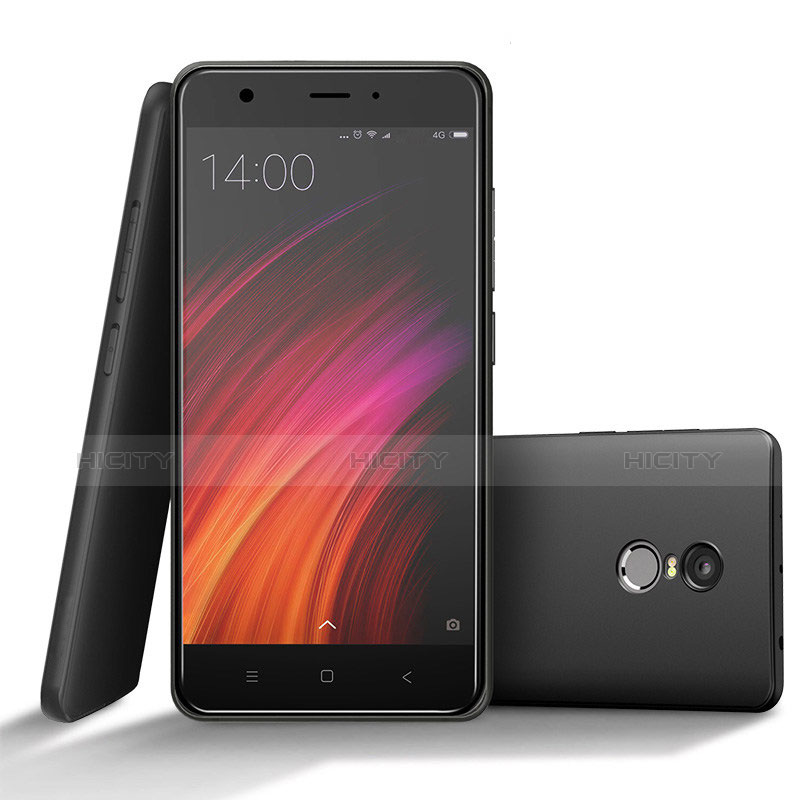 Silikon Hülle Handyhülle Ultra Dünn Schutzhülle S02 für Xiaomi Redmi Note 4 Schwarz