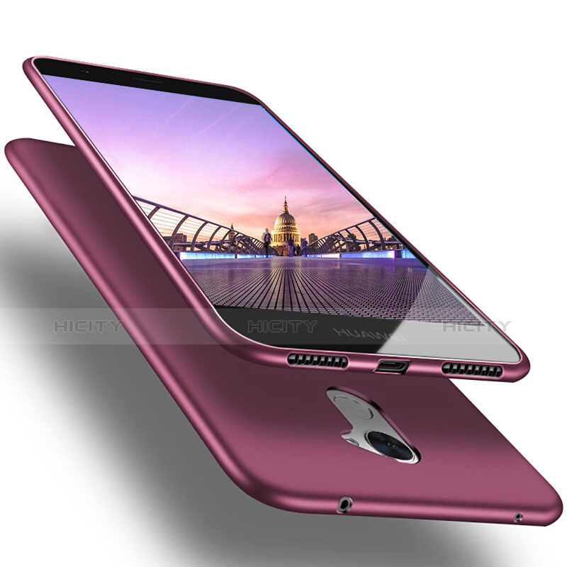 Silikon Hülle Handyhülle Ultra Dünn Schutzhülle S03 für Huawei Enjoy 7 Plus Violett Plus