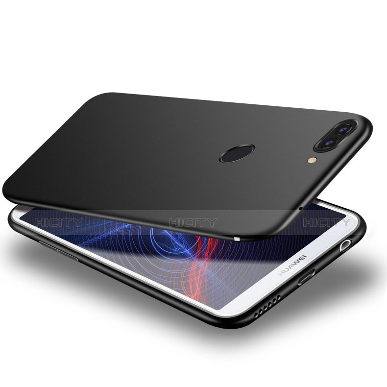 Silikon Hülle Handyhülle Ultra Dünn Schutzhülle S03 für Huawei Enjoy 8 Plus Schwarz