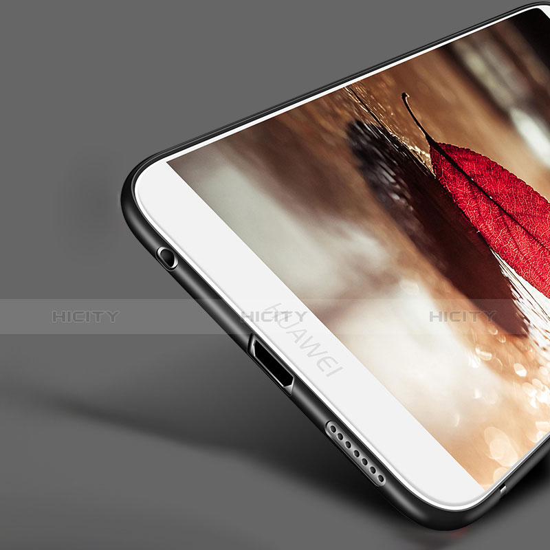 Silikon Hülle Handyhülle Ultra Dünn Schutzhülle S03 für Huawei Honor Play 7X Schwarz