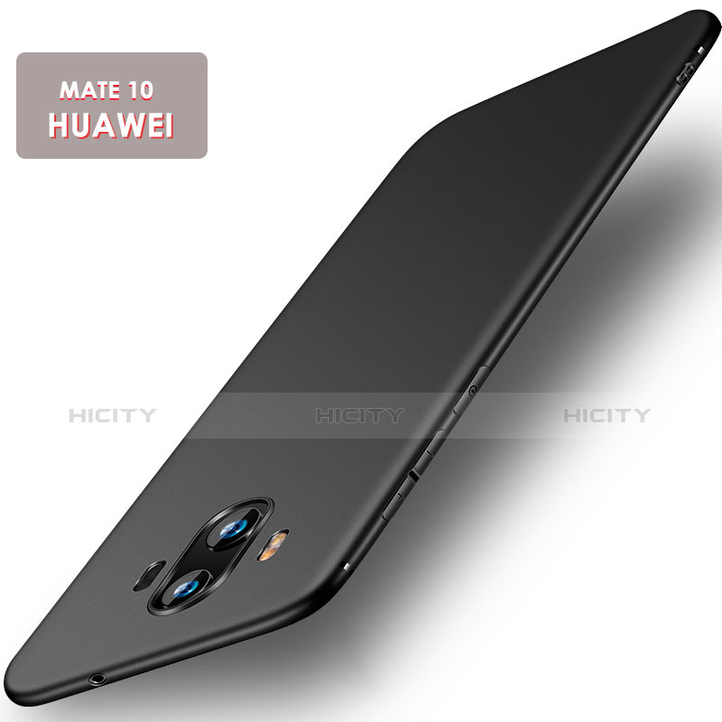 Silikon Hülle Handyhülle Ultra Dünn Schutzhülle S03 für Huawei Mate 10 Schwarz