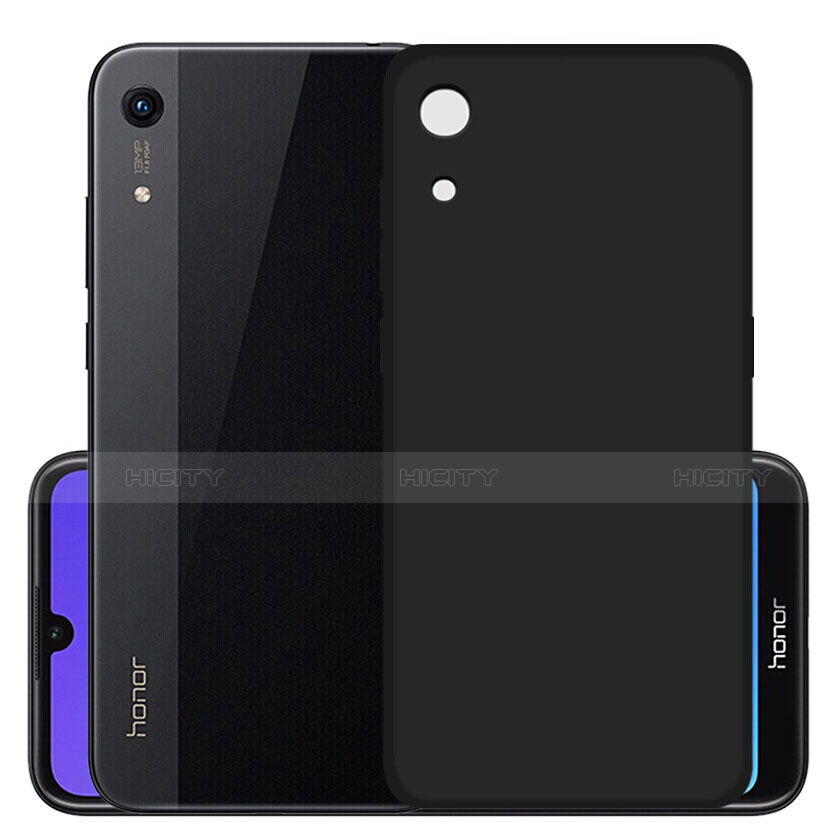 Silikon Hülle Handyhülle Ultra Dünn Schutzhülle S03 für Huawei Y6 Pro (2019) Schwarz