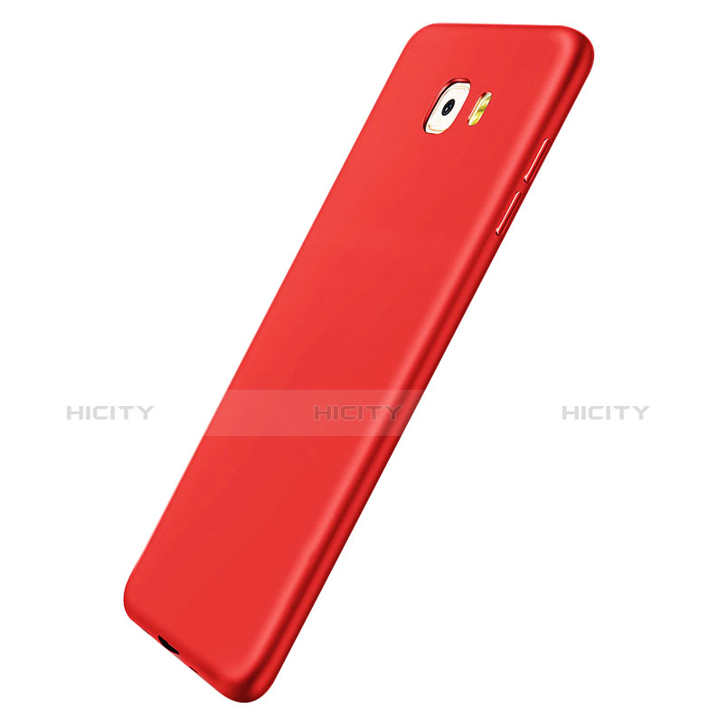 Silikon Hülle Handyhülle Ultra Dünn Schutzhülle S03 für Samsung Galaxy C9 Pro C9000 Rot