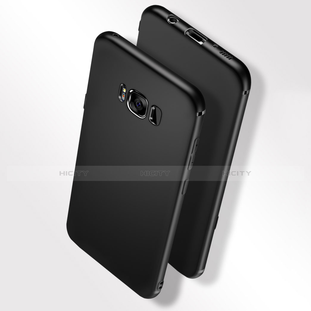 Silikon Hülle Handyhülle Ultra Dünn Schutzhülle S03 für Samsung Galaxy S8 Schwarz