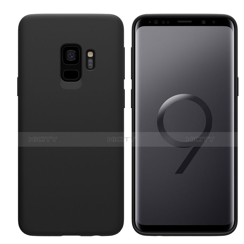 Silikon Hülle Handyhülle Ultra Dünn Schutzhülle S03 für Samsung Galaxy S9 Schwarz