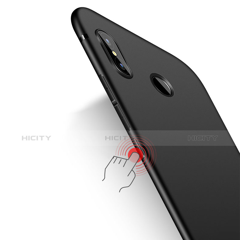 Silikon Hülle Handyhülle Ultra Dünn Schutzhülle S03 für Xiaomi Mi 6X Schwarz groß