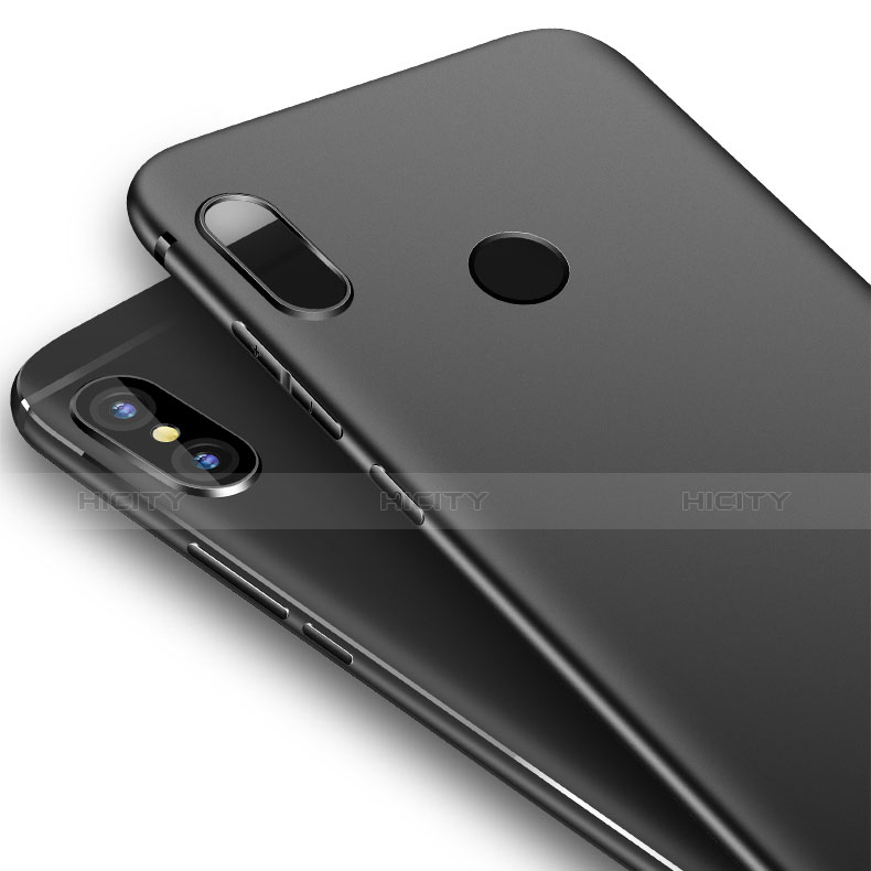 Silikon Hülle Handyhülle Ultra Dünn Schutzhülle S03 für Xiaomi Mi 6X Schwarz groß