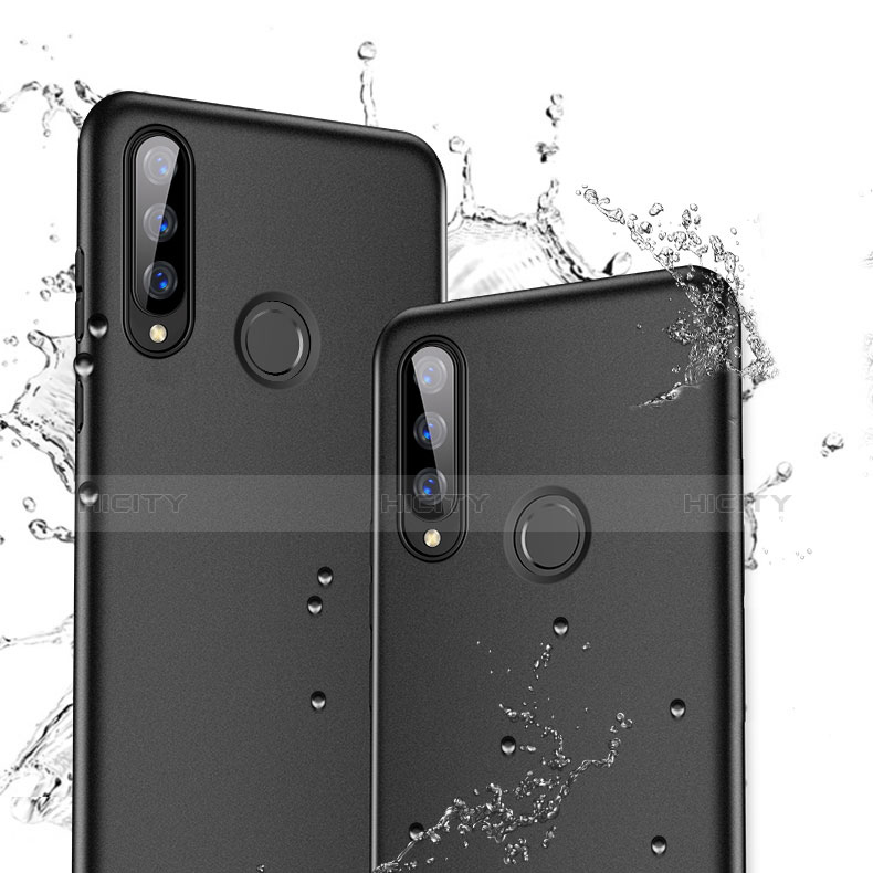 Silikon Hülle Handyhülle Ultra Dünn Schutzhülle S04 für Huawei P30 Lite New Edition Schwarz groß