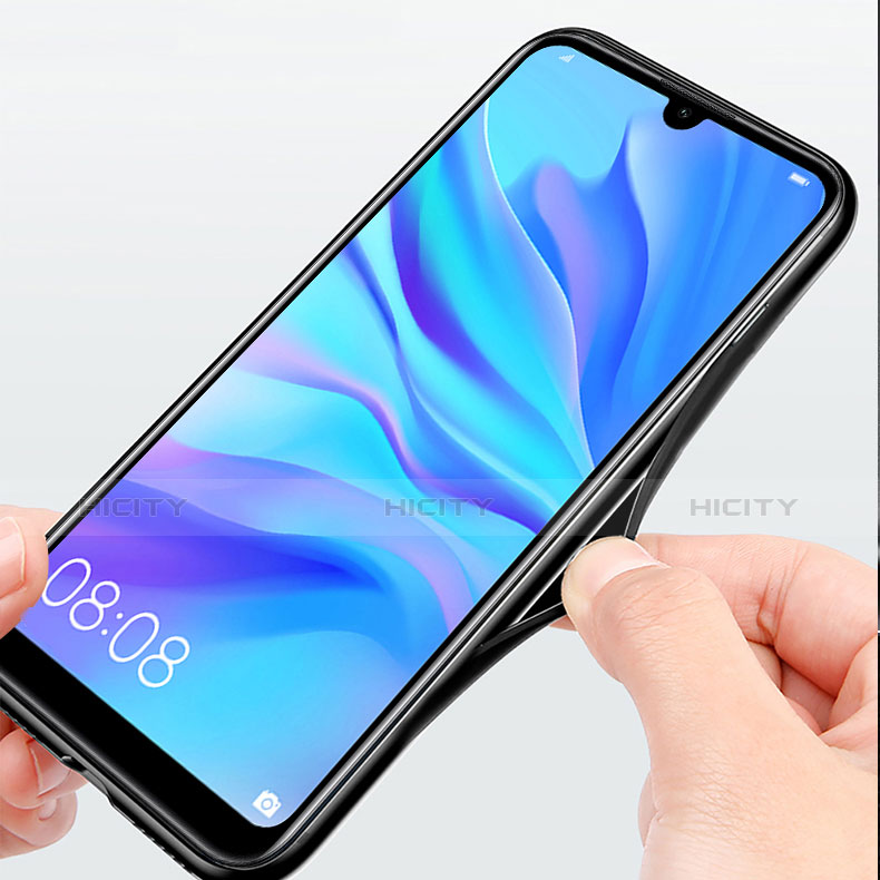 Silikon Hülle Handyhülle Ultra Dünn Schutzhülle S04 für Huawei P30 Lite New Edition Schwarz groß