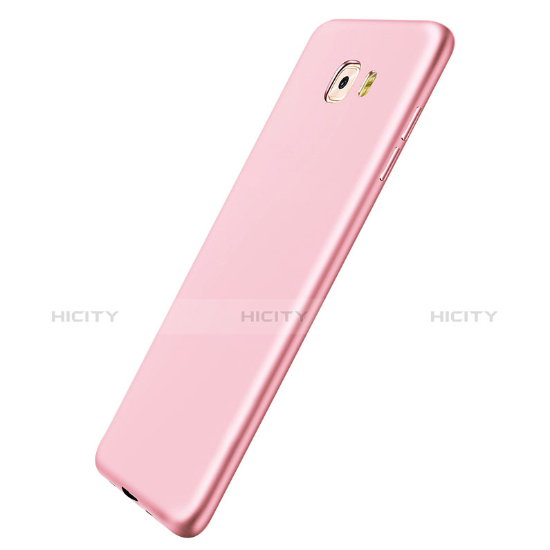 Silikon Hülle Handyhülle Ultra Dünn Schutzhülle S04 für Samsung Galaxy C9 Pro C9000 Rosa