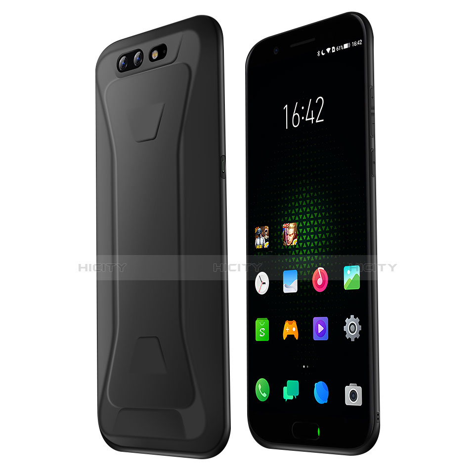 Silikon Hülle Handyhülle Ultra Dünn Schutzhülle S04 für Xiaomi Black Shark Schwarz