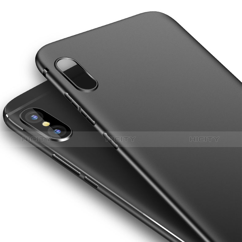 Silikon Hülle Handyhülle Ultra Dünn Schutzhülle S04 für Xiaomi Mi 8 Explorer Schwarz