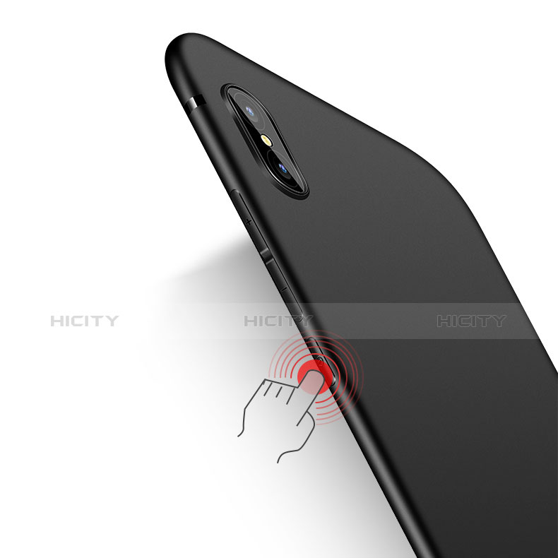 Silikon Hülle Handyhülle Ultra Dünn Schutzhülle S04 für Xiaomi Mi 8 Pro Global Version Schwarz