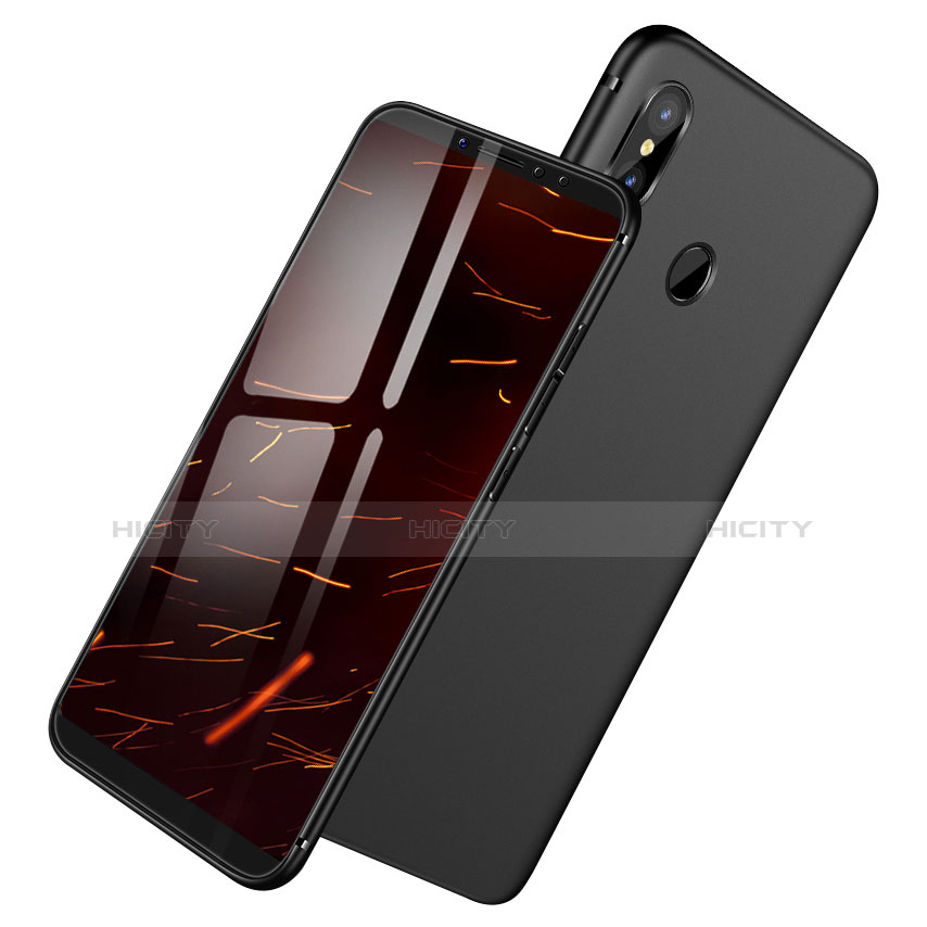 Silikon Hülle Handyhülle Ultra Dünn Schutzhülle S04 für Xiaomi Redmi Note 5 AI Dual Camera Schwarz