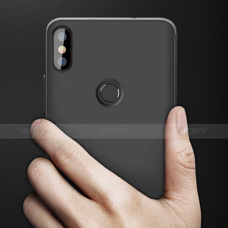 Silikon Hülle Handyhülle Ultra Dünn Schutzhülle S04 für Xiaomi Redmi Y2 Schwarz