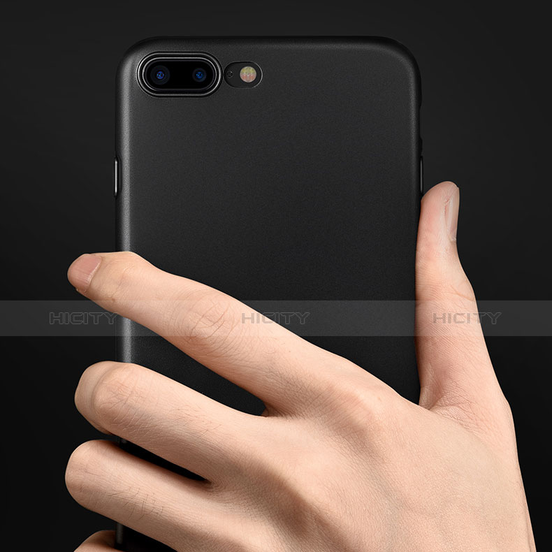 Silikon Hülle Handyhülle Ultra Dünn Schutzhülle S05 für Apple iPhone 7 Plus Schwarz groß