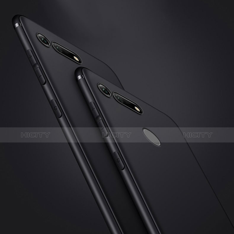 Silikon Hülle Handyhülle Ultra Dünn Schutzhülle S05 für Huawei Honor V20 Schwarz