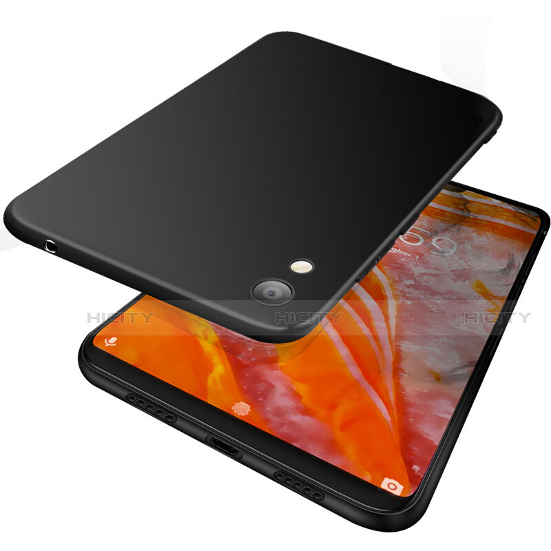 Silikon Hülle Handyhülle Ultra Dünn Schutzhülle S05 für Huawei Y6 (2019) Schwarz