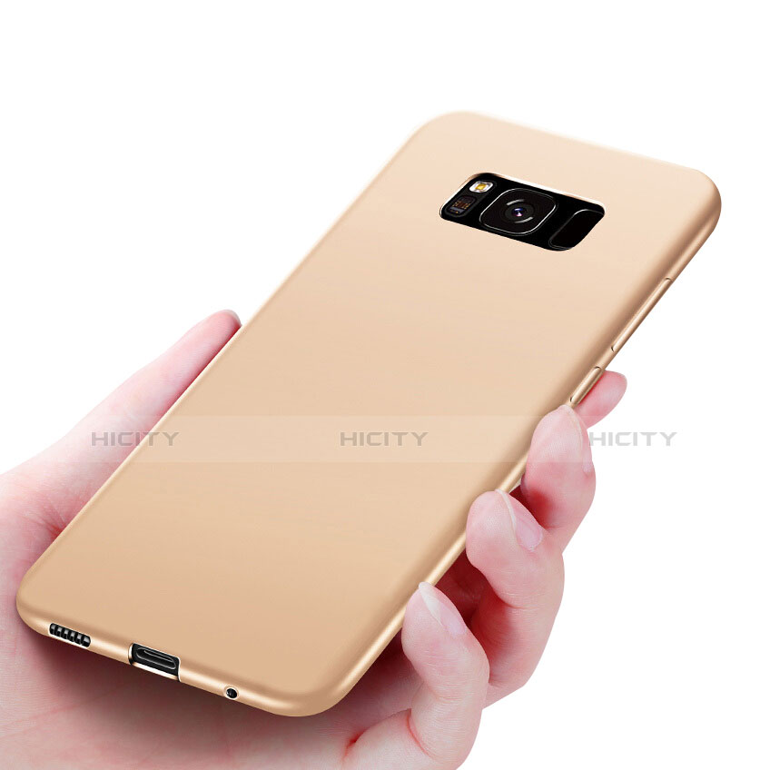 Silikon Hülle Handyhülle Ultra Dünn Schutzhülle S06 für Samsung Galaxy S8 Gold