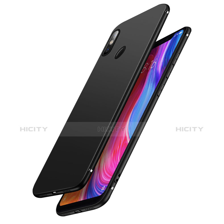 Silikon Hülle Handyhülle Ultra Dünn Schutzhülle S06 für Xiaomi Mi 8 Schwarz